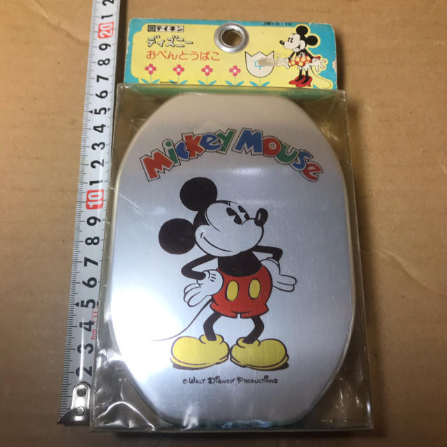 昭和レトロ　テイネン　ディズニー　アルミ弁当箱　ミッキーマウス　アルミ　お弁当箱 | フリマアプリ ラクマ