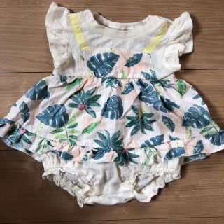 エフオーキッズ(F.O.KIDS)のアプレレクール  ワンピース風ロンパース ❤︎70(ロンパース)