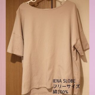 スローブイエナ(SLOBE IENA)のSLOBE　IENA　スローブイエナ　トップス　コーラルピンク　フリーサイズ　(カットソー(半袖/袖なし))