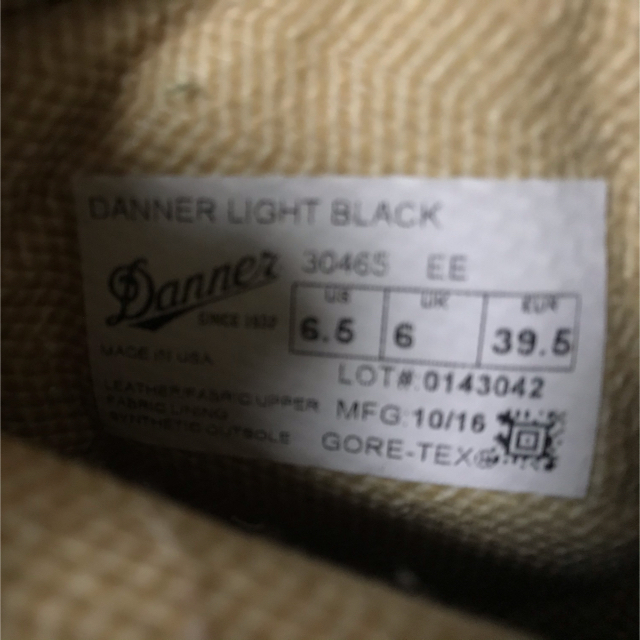 【値下げ中】24.5cm ダナーライト ブラック Danner Light