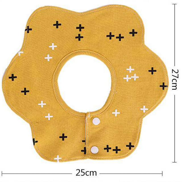 ベビー 赤ちゃん 薄型 よだれかけ 防水スタイ  360°回転 4枚セット キッズ/ベビー/マタニティのこども用ファッション小物(ベビースタイ/よだれかけ)の商品写真