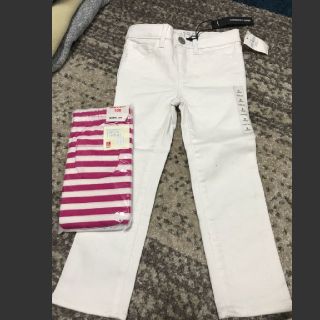 ギャップ(GAP)のワケアリ!ギャップ GAP ユニクロ 100センチ2点セット どちらも未使用(パンツ/スパッツ)