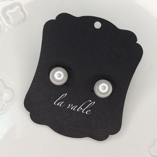 【la vable】シンプルパールピアス(ピアス)