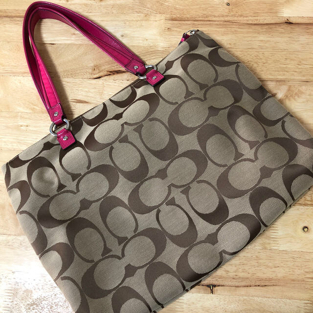 COACH - コーチ トートバッグ ポピー シグネチャーの通販 by nico..!!s