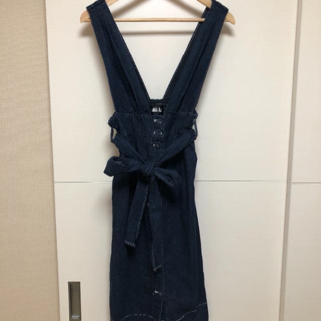 新品♡ジルスチュアート　ジャンスカ　リボン　ジャンパースカート♡