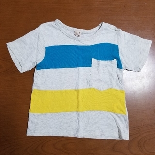 プティマイン(petit main)のpetit main☆カラー切り替えTシャツ 100(Tシャツ/カットソー)