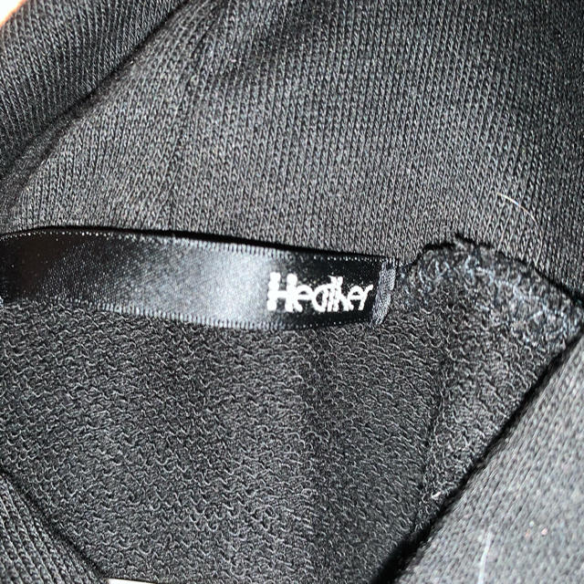 heather(ヘザー)のheatherパーカーブラック レディースのトップス(パーカー)の商品写真