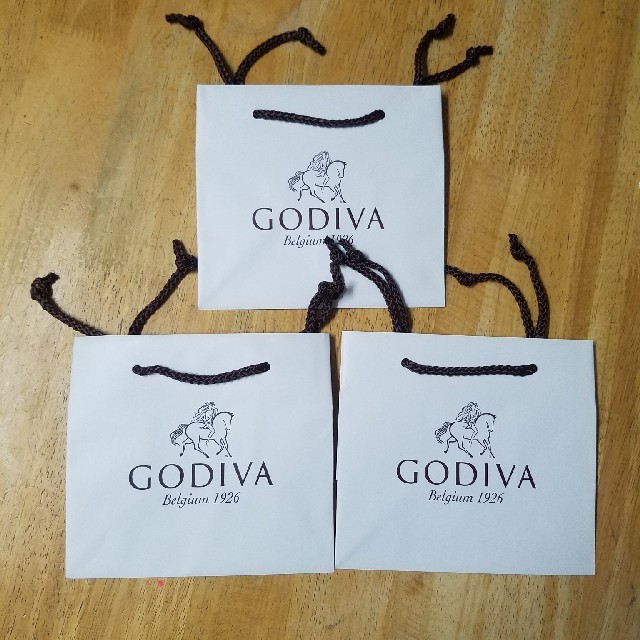 GODIVA ゴディバ 紙袋 ショップ袋 小サイズ 3枚セット 未使用美品 | フリマアプリ ラクマ