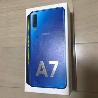ギャラクシー(Galaxy)のGaraxy A7 64GB SIMフリー ブルー 青 新品　即日発送(スマートフォン本体)
