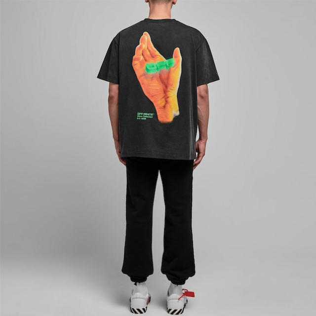 OFF-WHITE hand logo t-shirt XXS