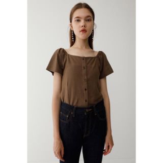 マウジー(moussy)の新品 MOUSSY SQUARE NECK TOP(カットソー(半袖/袖なし))