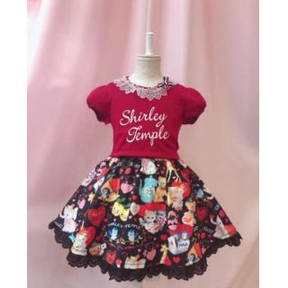 シャーリーテンプル(Shirley Temple)の新品　シャーリーテンプル　120 アンティークハートフル　スカート(スカート)