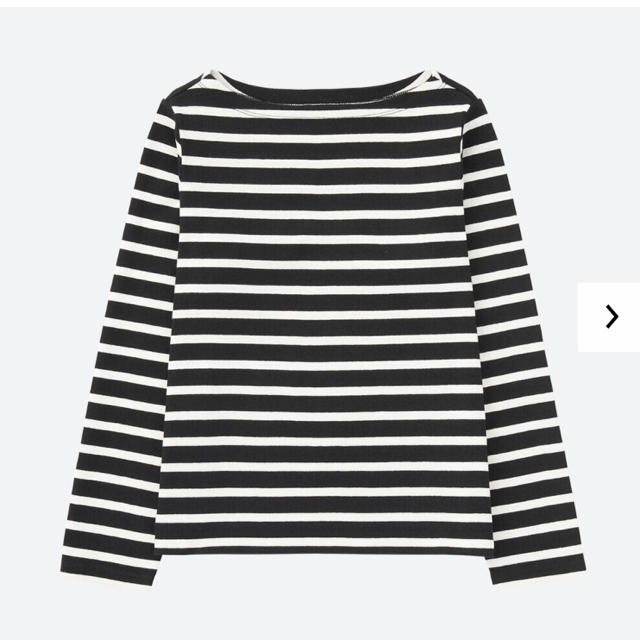 UNIQLO(ユニクロ)のユニクロ　ボーダーボートネックT(長袖) レディースのトップス(Tシャツ(長袖/七分))の商品写真