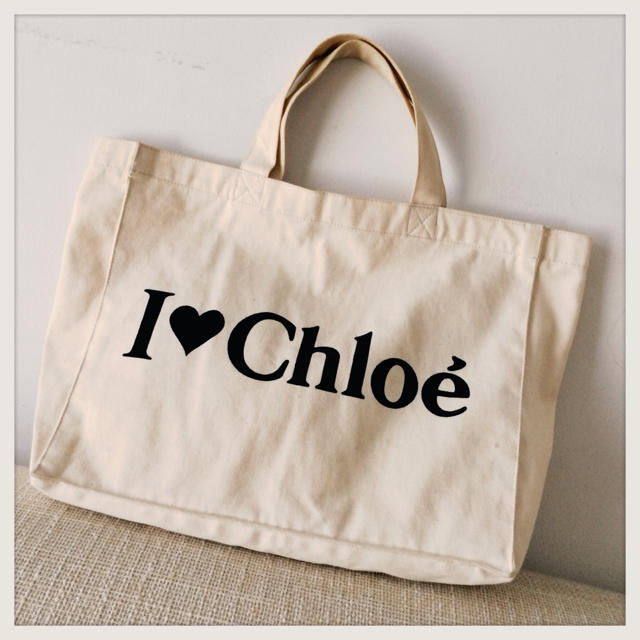 Chloe - クロエ カフェ 限定 トートバッグの通販 by のんはる Chloe - クロエ カフェ 限定 トートバッグの通販 by のんはる