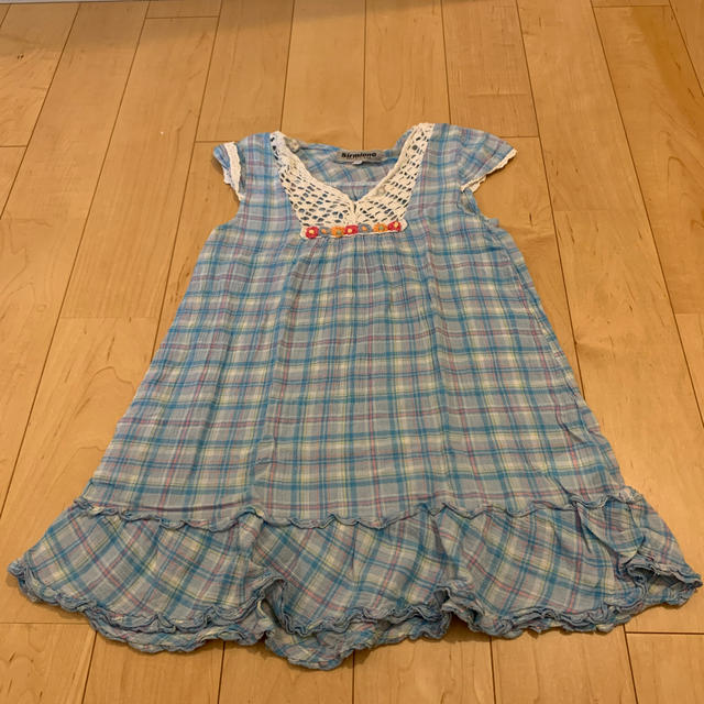 しまむら(シマムラ)のしまむら　ワンピース　110cm 女児 キッズ/ベビー/マタニティのキッズ服女の子用(90cm~)(ワンピース)の商品写真