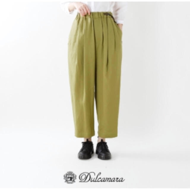 Dulcamara(ドゥルカマラ)のDulcamara 18ss 和紙リネンワイドパンツ わさび　ドゥルカマラ メンズのパンツ(スラックス)の商品写真