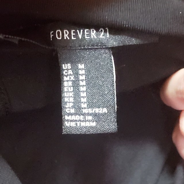 FOREVER 21(フォーエバートゥエンティーワン)のforever21 ブラックレオタードトップス レディースのトップス(トレーナー/スウェット)の商品写真