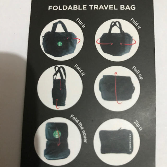 Starbucks Coffee(スターバックスコーヒー)のStarbucks Travel FoldableBag スタバ トラベルバッグ レディースのバッグ(スーツケース/キャリーバッグ)の商品写真