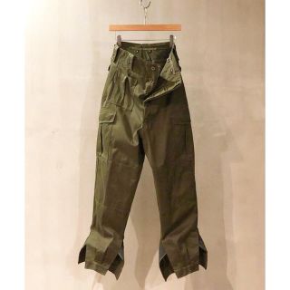 マルタンマルジェラ(Maison Martin Margiela)のvintage 70s ベルギー軍 ミリタリー 変型 デザイン カーゴパンツ(ワークパンツ/カーゴパンツ)