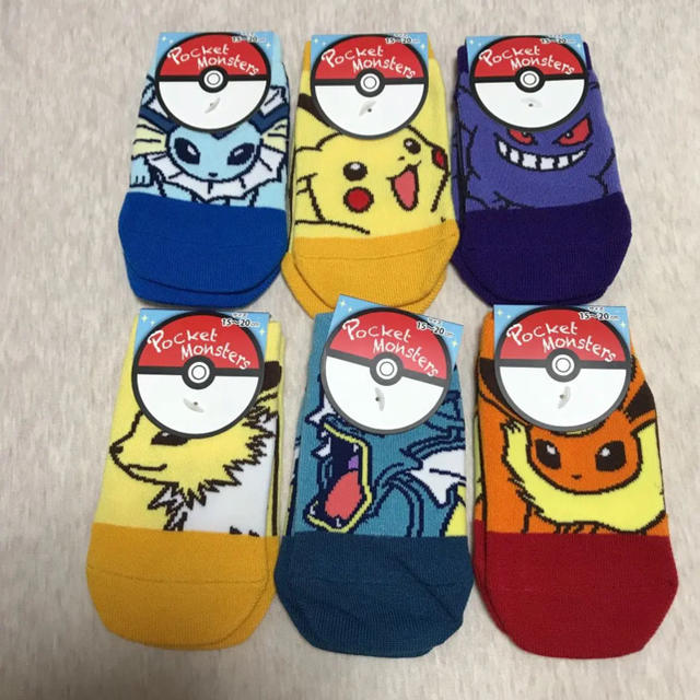 ポケモン ポケモン 靴下 6足セット 15 センチの通販 By Ren S Shop ポケモンならラクマ