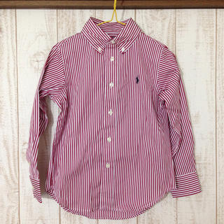 ラルフローレン(Ralph Lauren)の美品✴︎ラルフ 赤白Yシャツ 4T(ブラウス)