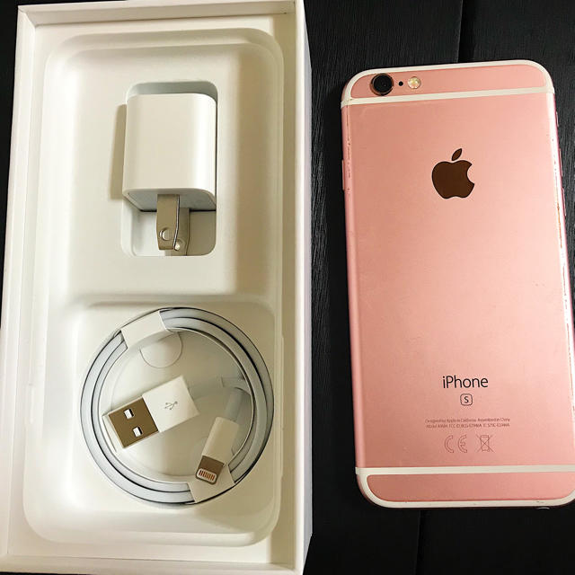 【値下げ】iPhone 6s rose gold 32G simフリー