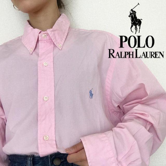 POLO RALPH LAUREN(ポロラルフローレン)のポロ ラルフローレン POLO カスタム BD シャツ 無地 ブルーポニー メンズのトップス(シャツ)の商品写真