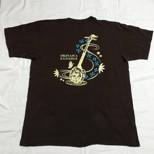 沖縄Tシャツ　茶色　XL  綿　USED  メンズのトップス(Tシャツ/カットソー(半袖/袖なし))の商品写真