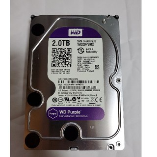 中古 WD20PURX 2TB WD Purple(PCパーツ)