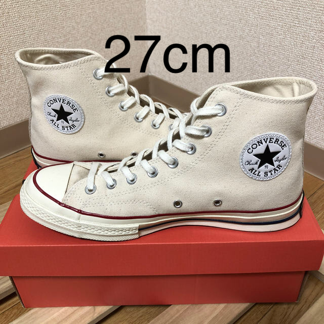 【CONVERSE】コンバース チャックテイラー CT70 27cm 生成り