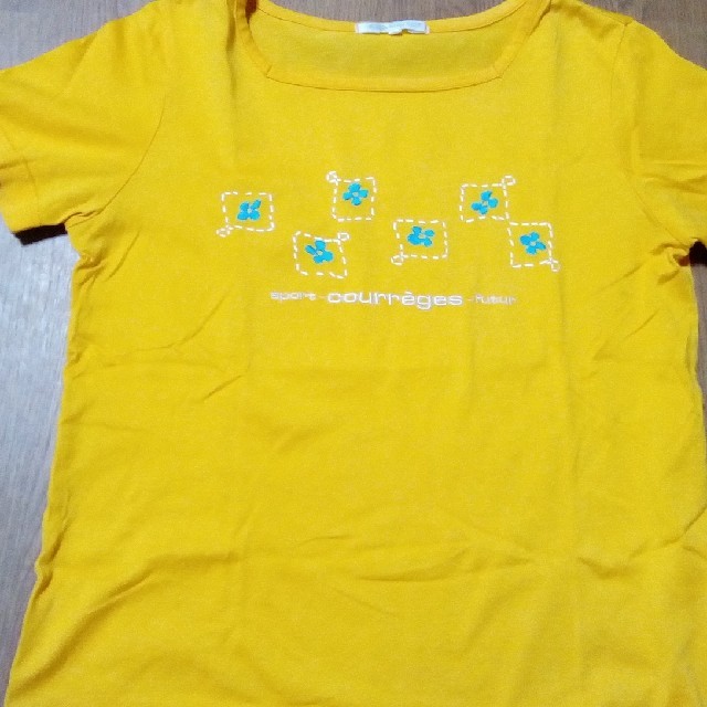 Courreges(クレージュ)のクレージュ☆Tシャツオレンジ レディースのトップス(Tシャツ(半袖/袖なし))の商品写真