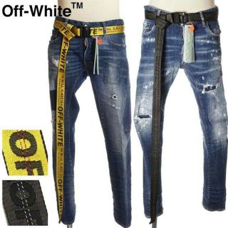 Off White 本日終了 ロングベルトの通販 ラクマ