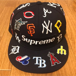 シュプリーム(Supreme)のsupreme/New Era MLB ネイビー(キャップ)