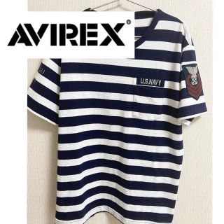 アヴィレックス(AVIREX)のavirex アヴィレックス ショートスリーブ ネーヴァル　ボーダー(Tシャツ/カットソー(半袖/袖なし))