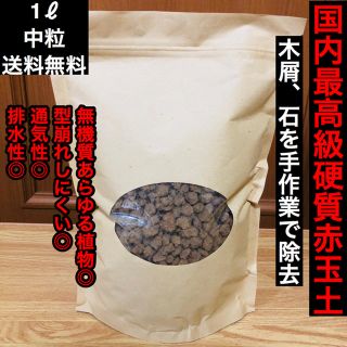 【国内最高級】硬質赤玉土【中粒1ℓ】【送料無料】(その他)