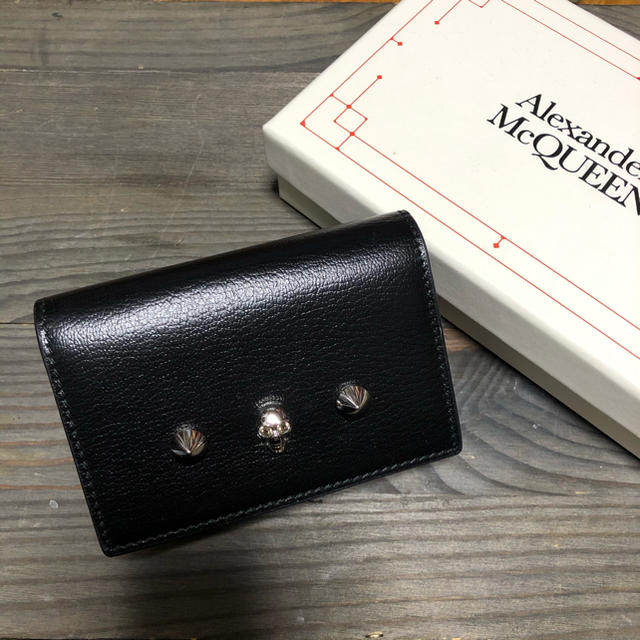 新品】Alexander McQueen カードケース スカル ブラック | www.bigapple.in
