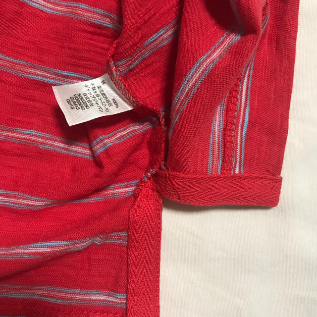 GAP(ギャップ)のGAP 赤ボーダーポロシャツ メンズのトップス(ポロシャツ)の商品写真