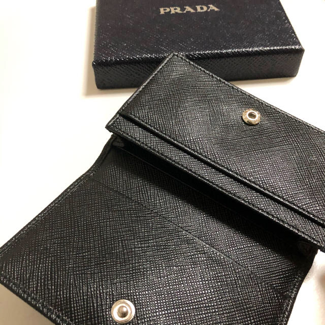 PRADA(プラダ)のちりこ様専用【本物•貴重ロゴ】PRADA名刺入れ ハンドメイドのファッション小物(キーケース/名刺入れ)の商品写真