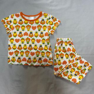 キッズフォーレ(KIDS FORET)の半袖パジャマ くま ひよこ 95 美品 お値下げしました(パジャマ)