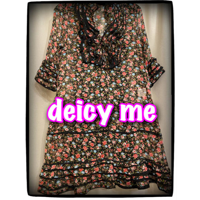 deicy me(デイシーミー)の梨花着用♥deicy me    ♡ボタニカル花柄ワンピース♡SALE♡ レディースのワンピース(ミニワンピース)の商品写真