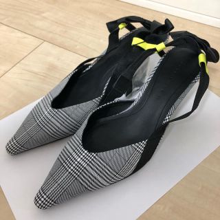 ザラ(ZARA)のZARA チェックパンプス(新品.未使用)※7/31まで限定価格(ハイヒール/パンプス)