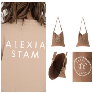 アリシアスタン(ALEXIA STAM)のALEXIA ベージュT☆ALEXIAトート(Tシャツ(半袖/袖なし))