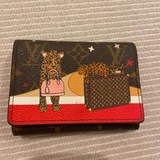 ルイヴィトン(LOUIS VUITTON)のあや様専用　Louis Vuitton 限定レオパード ミニ財布(財布)