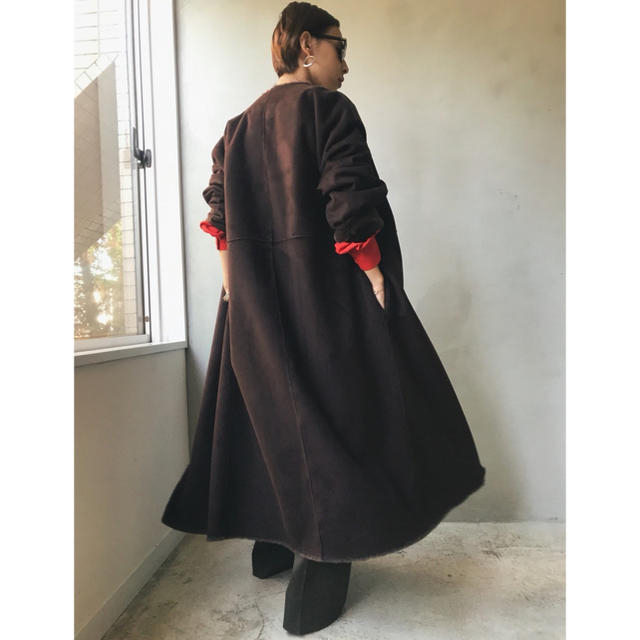 Ameri VINTAGE(アメリヴィンテージ)の  ameri 2WAY SOFT BOA LONG COAT ほぼ未使用 レディースのジャケット/アウター(ムートンコート)の商品写真