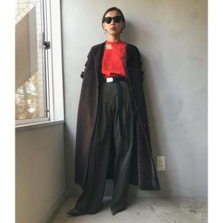 アメリヴィンテージ(Ameri VINTAGE)の  ameri 2WAY SOFT BOA LONG COAT ほぼ未使用(ムートンコート)