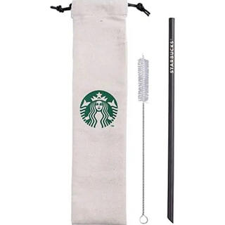 スターバックスコーヒー(Starbucks Coffee)のスターバックス 海外 台湾 スタバ チタン製 細いストローブラック(カトラリー/箸)