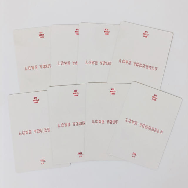 【新品未使用】BTS LOVE YOURSELF シュガ、ユンギのトレカセット