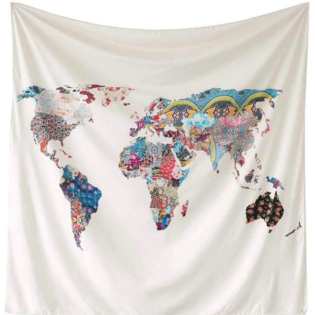 UrbanOutfitters 世界地図タペストリー 150×150 おしゃれ