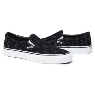 シュプリーム(Supreme)の28cm US10 Supreme Vans Slip On スリッポン 黒(スニーカー)