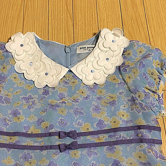 pom ponette(ポンポネット)のrierita⭐︎様専用　pom  ponette   セレモニーワンピ　120 キッズ/ベビー/マタニティのキッズ服女の子用(90cm~)(ワンピース)の商品写真